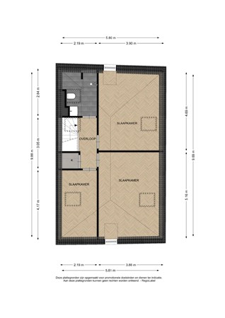 Floorplan - Molenstraat 99, 7411 NT Deventer
